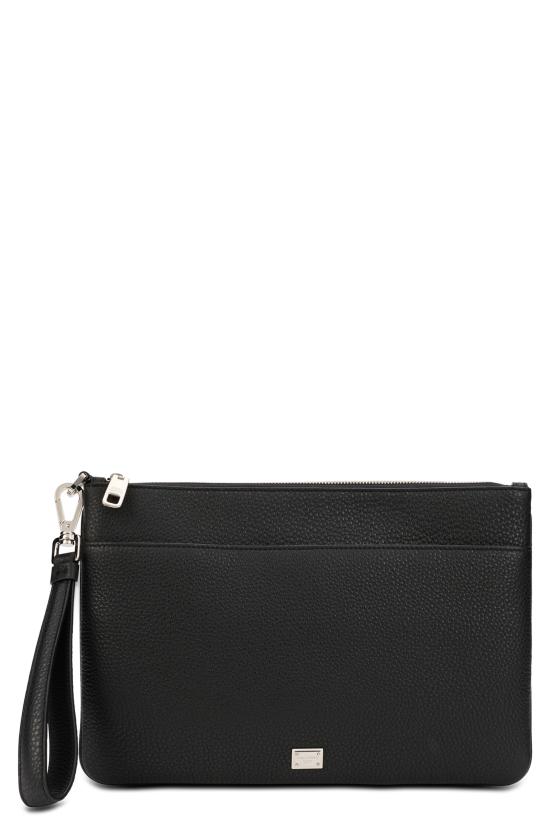 26FW 돌체앤가바나 레더 토일레트리 클러치 BP3294A3P1580999 black