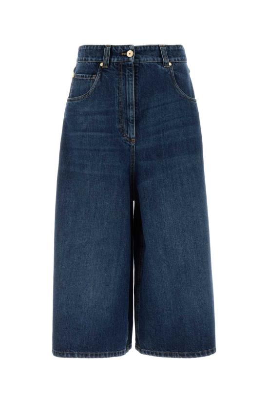 26FW 브루넬로 쿠치넬리 스트레이트 팬츠 MP095P4082 C9825 BLUE