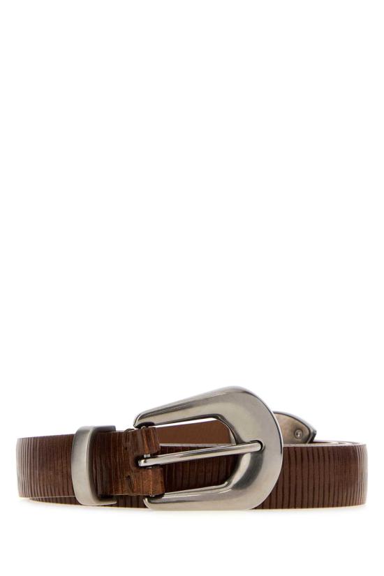 26FW 브루넬로 쿠치넬리 레귤러 벨트 M0GUAC293P C8745 BROWN
