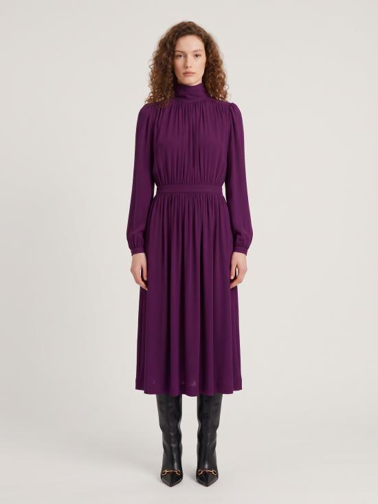 26FW 구찌 미디 원피스 865091ZAU2Q 5522 PURPLE