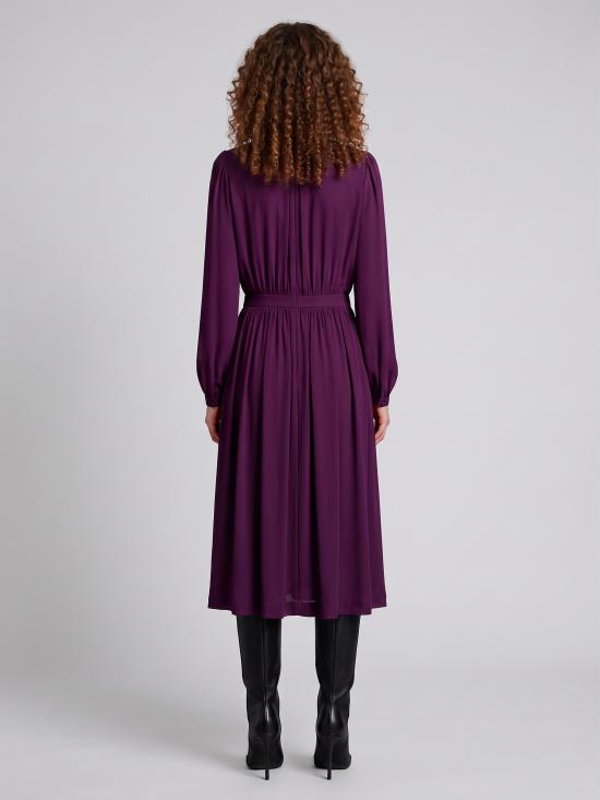 26FW 구찌 미디 원피스 865091ZAU2Q 5522 PURPLE - GUCCI
