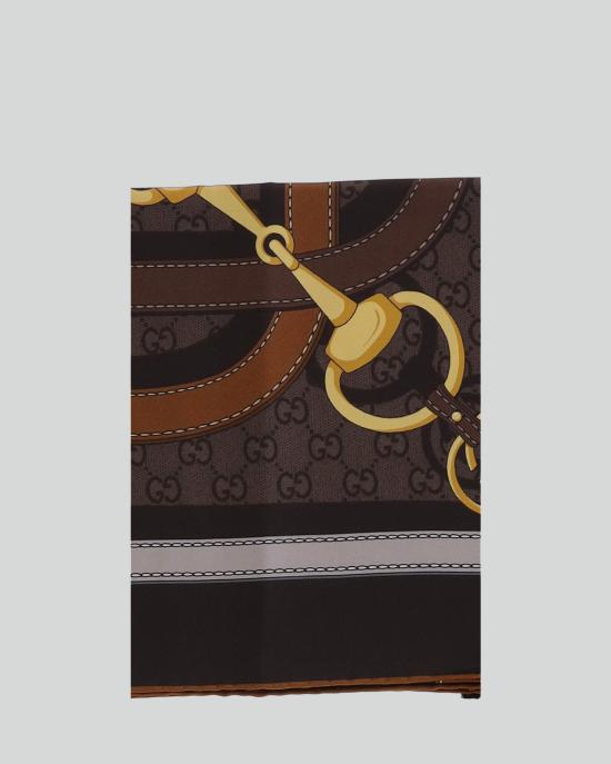26FW 구찌 GG 자카드 울 실크 스카프 머플러 A007EA3G001 2100 BROWN - GUCCI
