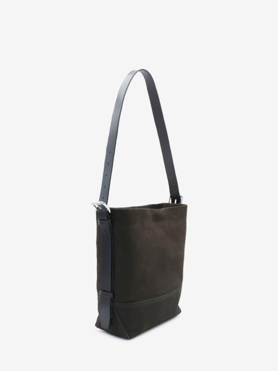 26FW 르메르 헤비 에코 코튼 캔버스 스몰 벨티드 토트백 BG0201LL0189 BR007 BROWN - LEMAIRE