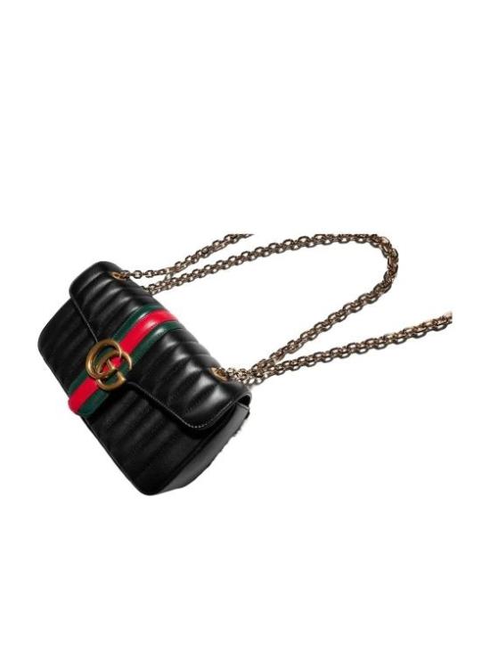 26FW 구찌 제트 세트 GG 마몽 미디움 숄더백 A005XWAAG8N 1068 BLACK - GUCCI