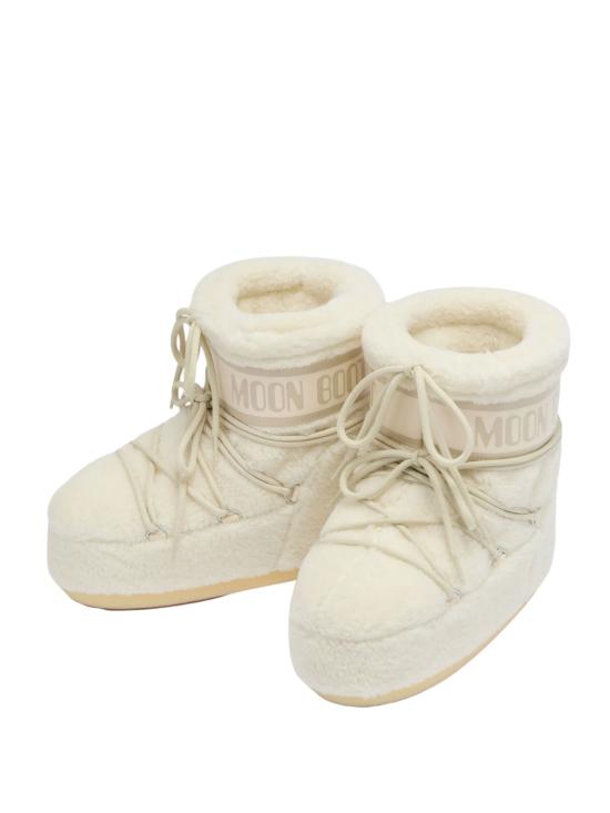 26FW 문부츠 아이콘 로우 플리스 부츠 1409700099 H017 WHITE - MOON BOOT