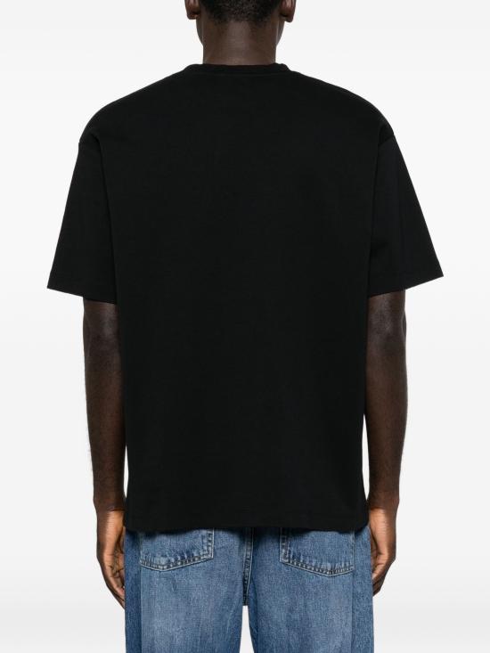 26FW 드롤드무슈 반팔 티셔츠 MTS341CO002 BL BLACK - DROLE DE MONSIEUR