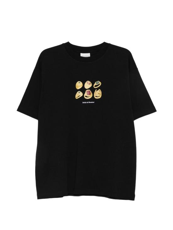 26FW 드롤드무슈 반팔 티셔츠 MTS341CO002 BL BLACK