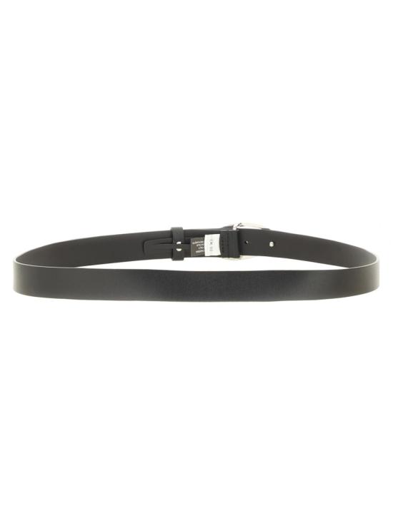 26FW 디젤 B-1DR 오벌 버클 레더 벨트 X09716P1245T8013 BLACK - DIESEL