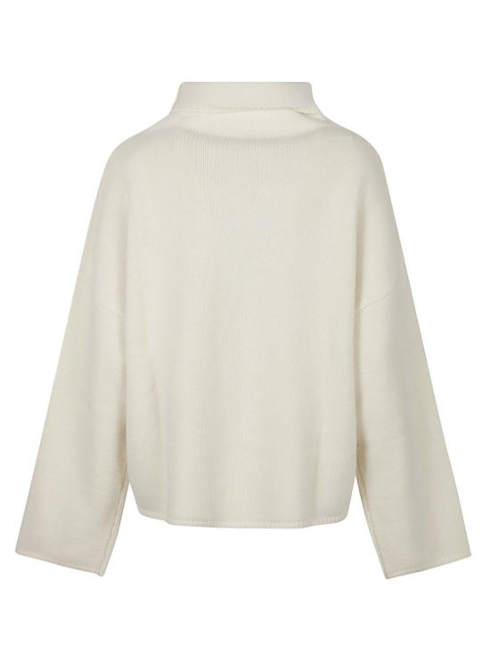 26FW 알마다 라벨 니트웨어 6534CR White - ALMADA LABEL