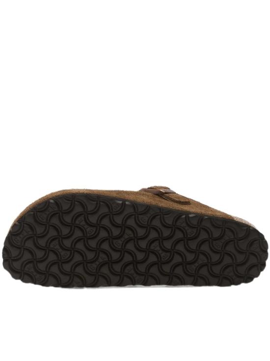 26FW 버켄스탁 보스턴 시어링 스웨이드 뮬 1032432 Grey - BIRKENSTOCK