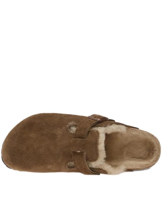 26FW 버켄스탁 보스턴 시어링 스웨이드 뮬 1032432 Grey - BIRKENSTOCK