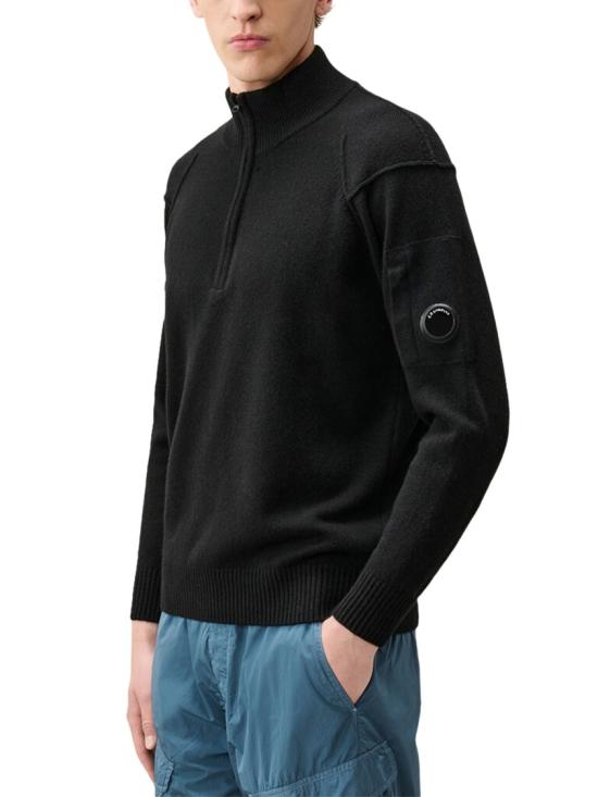 26FW 씨피 컴퍼니 니트웨어 21CMKN070A005528A999 Black - C.P. COMPANY