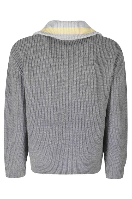 26FW 드롤드무슈 니트웨어 MPO238WO027 099 Grey - DROLE DE MONSIEUR