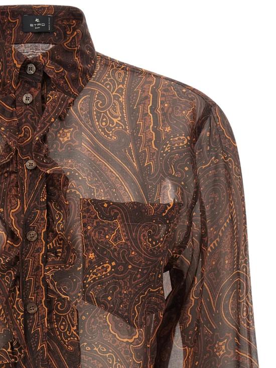 26FW 에트로 셔츠 WRIA0118 99SA124X0865 Brown - ETRO