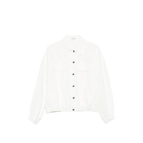 27SS 브루넬로 쿠치넬리 봄버 자켓 MH126B3K06 C600 WHITE BROWN