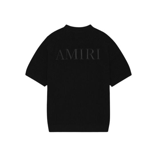 27SS 아미리 탑 AMKNTE1052 001 BLACK - AMIRI