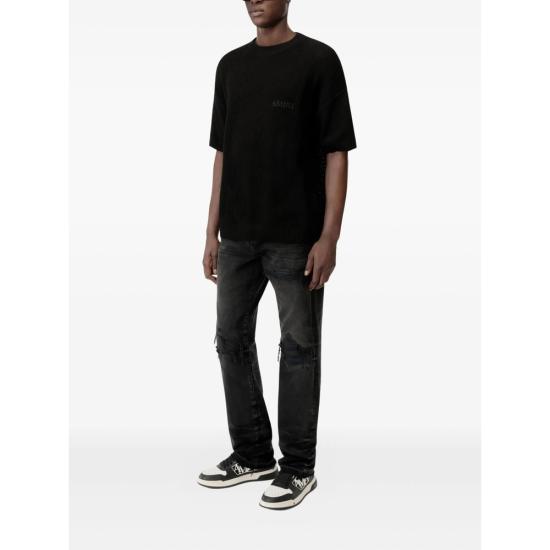 27SS 아미리 탑 AMKNTE1052 001 BLACK - AMIRI