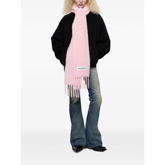 26FW 아크네 스튜디오 벨리 스키니 모헤어 머플러 CA0443 CPINK - ACNE STUDIOS