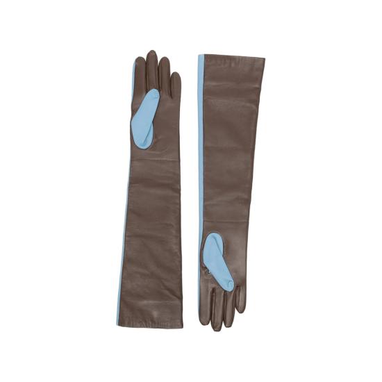 27SS 더프랭키샵 장갑 VENETO PBLBR BLUE BROWN - THE FRANKIE SHOP