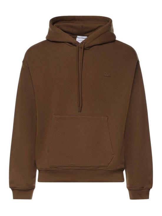 26FW 라코스테 루즈핏 후드 풀오버 SH7741DPD CAMEL