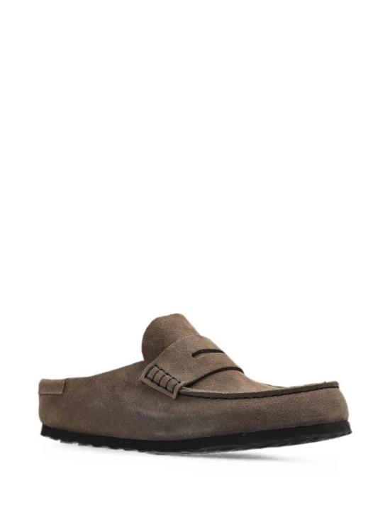26FW 버켄스탁 나폴리 랩드 내로우 뮬 1029712CONCRETEGRAY BROWN - BIRKENSTOCK