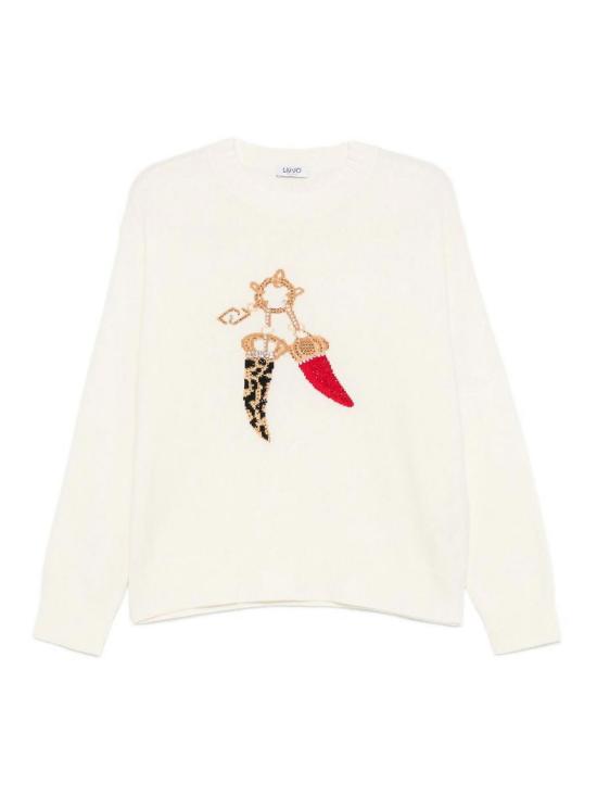 26FW 리우조 탑 WF6457MS009L9458LUCKYBIANCOLANA WHITE