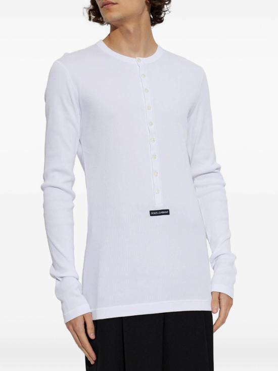 26FW 돌체앤가바나 민소매 티셔츠 G8PG8TG7P3IW0800 WHITE - DOLCE & GABBANA