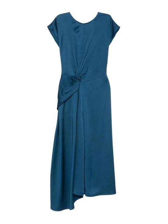 26FW 빅토리아 베컴 미디 스커트 1226WDR007292DDARKOCEAN BLUE
