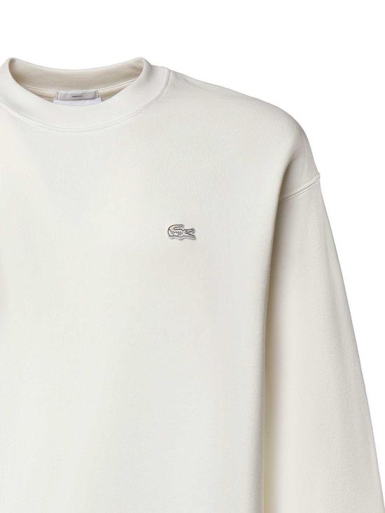 26FW 라코스테 루즈핏 크루넥 풀오버 SH774570V WHITE - LACOSTE