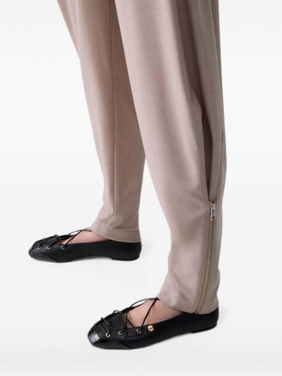 26FW 리우조 수트 팬츠 CF6025T793AL9594BEIGEMEL BLACK - LIU JO