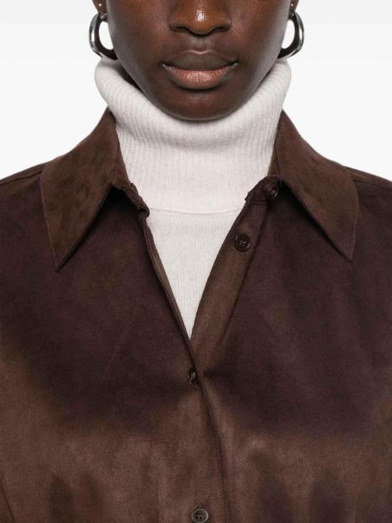 26FW 엘레 셔츠 EFW260133MORO DARK BROWN - ELEH