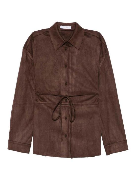 26FW 엘레 셔츠 EFW260133MORO DARK BROWN