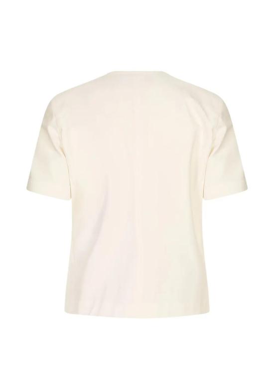 26FW 막스마라 잔자라 스트레치 코튼 버튼업 숏슬리브 자켓 262104607160001E15 WHITE - MAX MARA