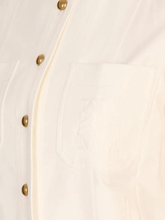 26FW 막스마라 잔자라 스트레치 코튼 버튼업 숏슬리브 자켓 262104607160001E15 WHITE - MAX MARA