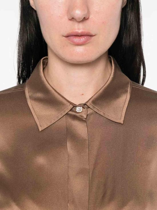 26FW 막스마라 스튜디오 셔츠 2626116022600MSTXERO094 BROWN - MAX MARA STUDIO