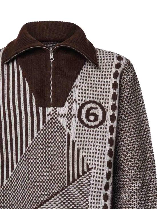 26FW MM6 메종마르지엘라 폴로 티셔츠 SH2GL0015M13354001J BROWN - MM6 MAISON MARGIELA