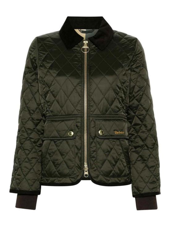 26FW 바버 비드넬 피티드 퀼티드 재킷 LQU1765LQUSG71 GREEN