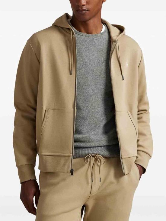 26FW 폴로 랄프로렌 더블 니트 후드 집업 710881517094 BEIGE - POLO RALPH LAUREN