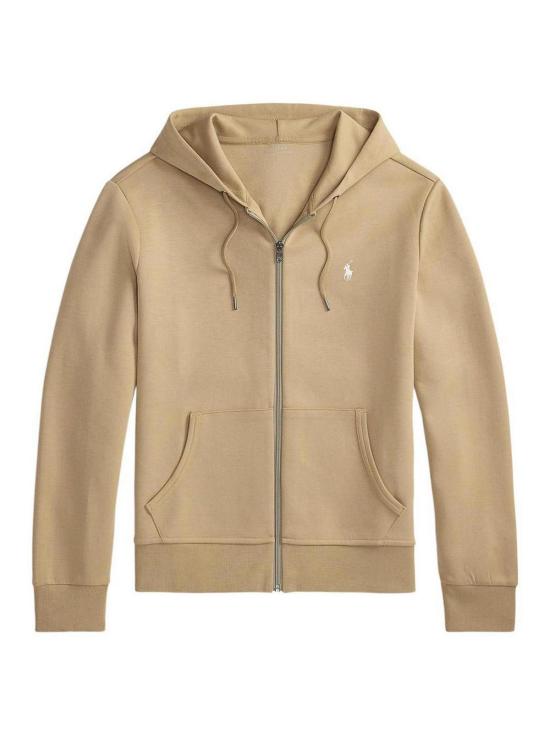 26FW 폴로 랄프로렌 더블 니트 후드 집업 710881517094 BEIGE