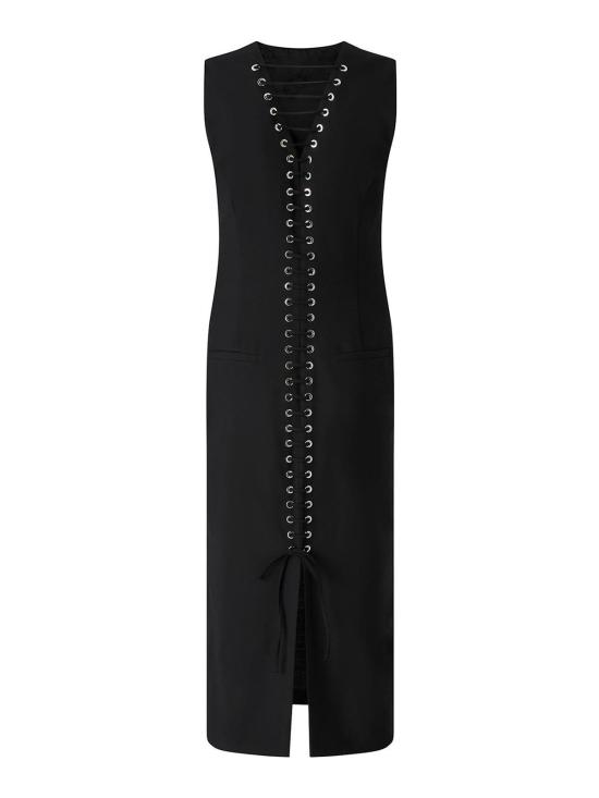 26FW 핑코 미디 원피스 107587A3G3Z99 BLACK - PINKO