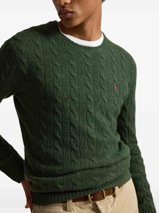 26FW 폴로 랄프로렌 케이블 니트 스웨터 710876762507 GREEN - POLO RALPH LAUREN