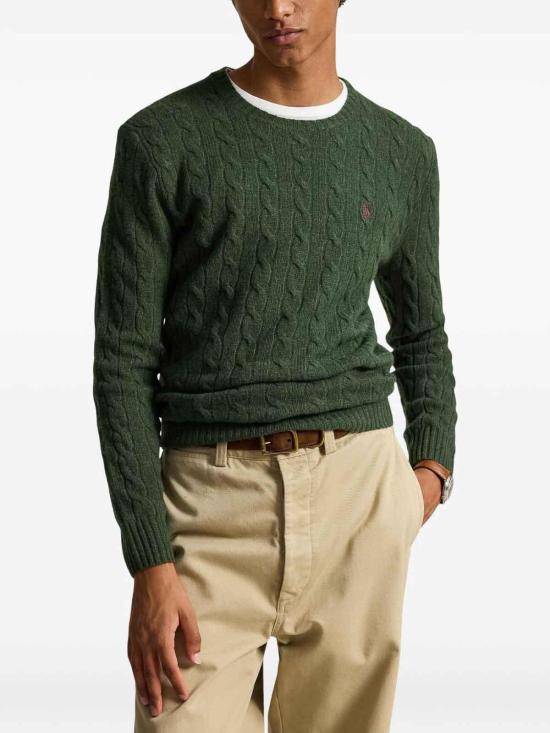 26FW 폴로 랄프로렌 케이블 니트 스웨터 710876762507 GREEN - POLO RALPH LAUREN