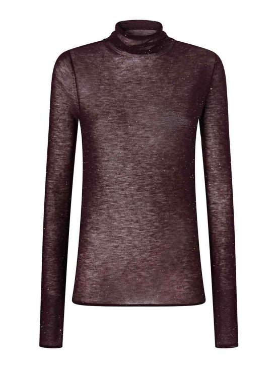 26FW 핑코 탑 105821A2PMW63 DARK RED