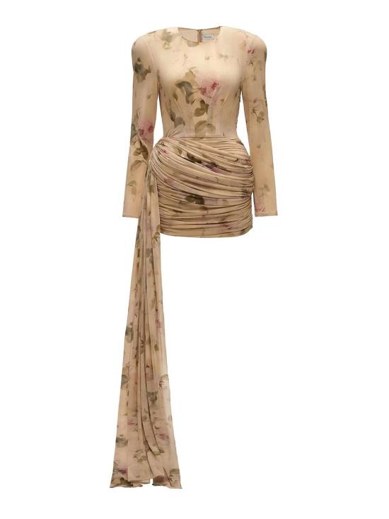 26FW 마그다뷰트림 숏 원피스 144926 BEIGE