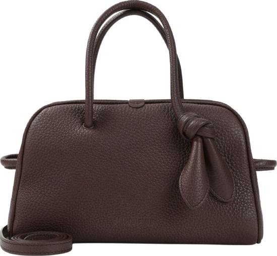  자크뮈스 TURISMO 투리스모 소프트 스몰 볼링 토트벡 BAW00416AC03A03880DARKBROWN DIVERS - JACQUEMUS