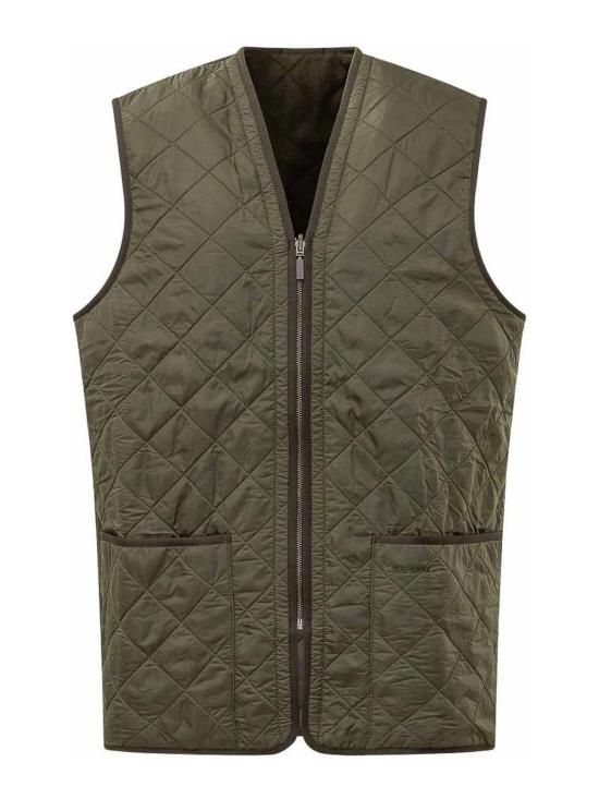 26FW 바버 폴라퀼트 지퍼인 라이너 MLI0002MLIOL91 DARK GREEN