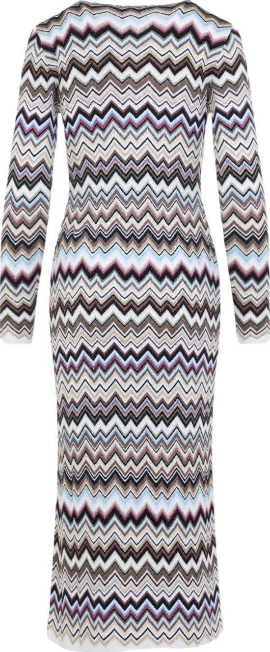 26FW 미소니 미디 원피스 DS26WG28BK01K0SMSPLMULTICOLOR DIVERS - MISSONI
