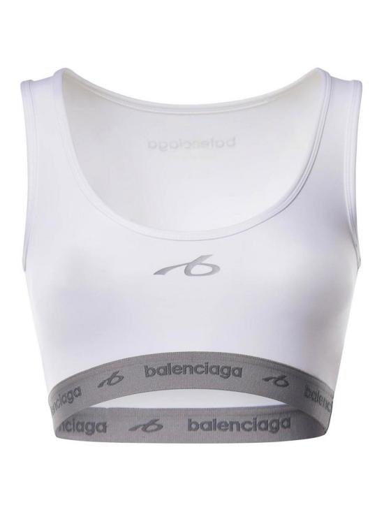 26FW 발렌시아가 테크웨어 브라 탱크 탑 A0023QTUVN79000 WHITE