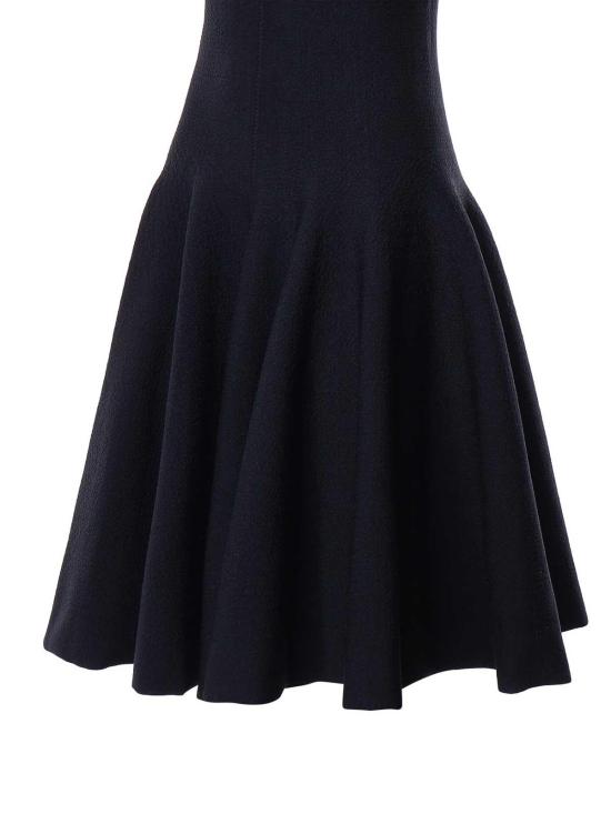 26FW 알라이아 미디 스커트 AA9R3117K212D537 DARK BLUE - ALAIA