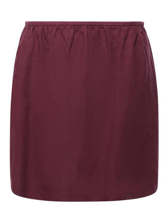 26FW 미우미우 테크니컬 패브릭 스커트 MG27686733F0007 DARK RED